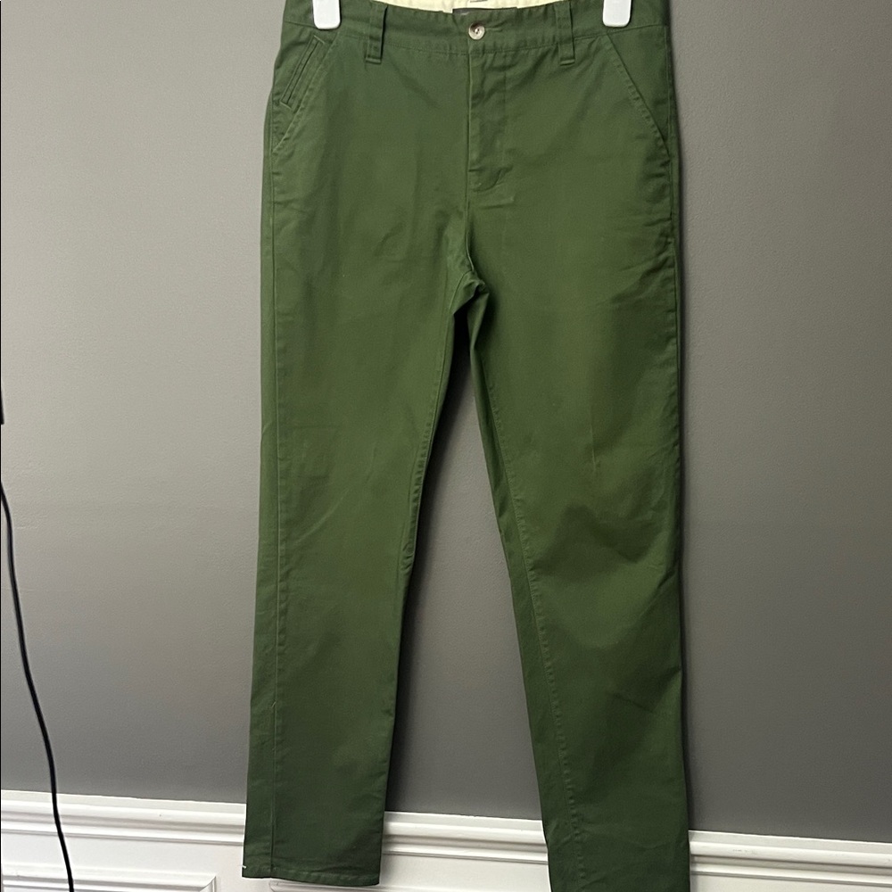 Hawkings McGill Tailored Fit Men's Green Pants - Size 33x32